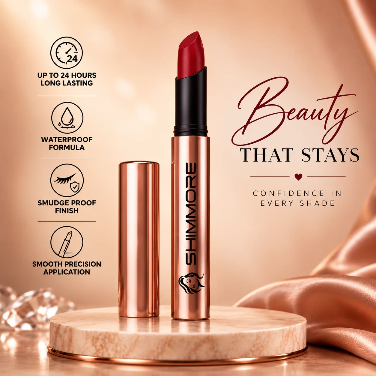 Non-Trasfer Matte Finish Lipstick (2.7 g)